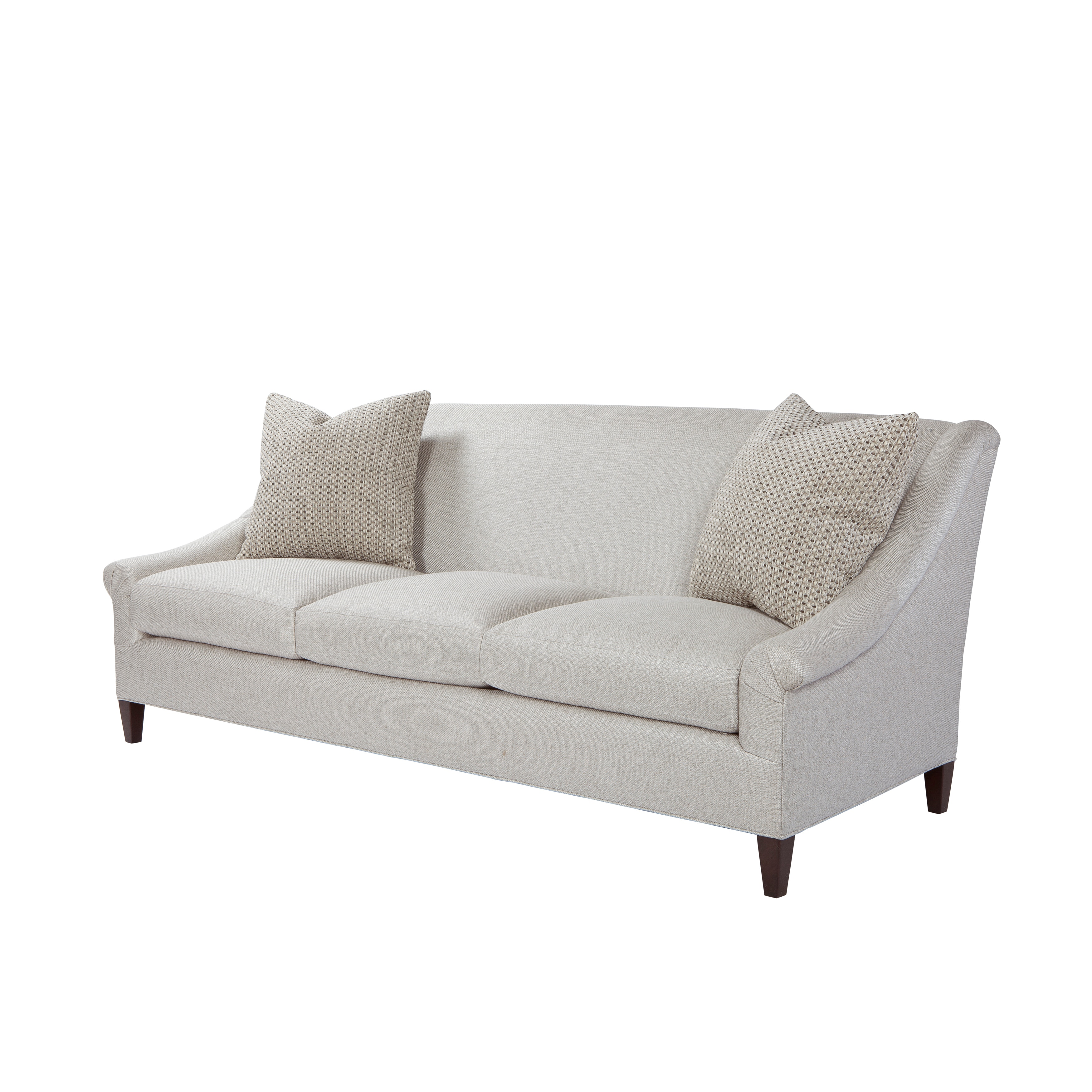 Theodore Alexander Living Room Marquette Tight Back Exposed Leg Sofa